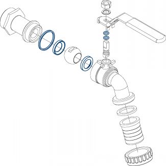 Kit de joints robinet 58139 (Diagrama)