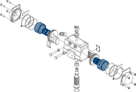 Ressort pour vérin pneumatique 50802 (Diagrama)