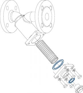 Kit de joints pour filtre à tamis 58829 (Diagrama)