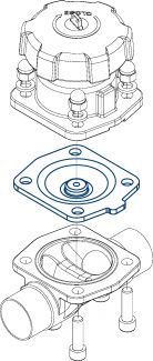 Epdm diaphragm for diaphragm valve 61361-62365-63365 61361 - 62365 - 63365 (Schema)