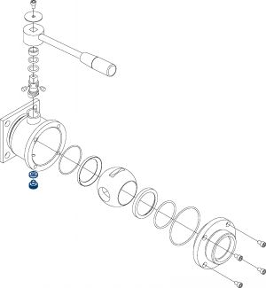 Bleed screw for ball valve 64376 - 64377 64376 - 64377 (Schema)