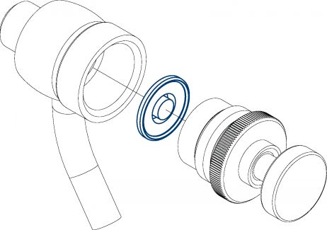 Membrane pour robinet prise d'échantillon 65518 (Diagrama)