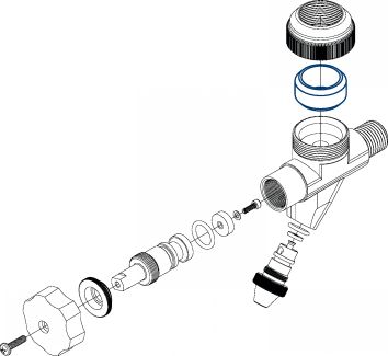 Joint de serrage tube pour robinet et monture 64511 - 64512 - 64535 (Schéma)