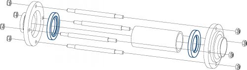 Gasket for filter 62421 - 62422 - 62423 62421 - 62422 - 62423 (Schema)