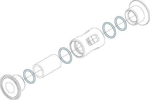 Kit de joints pour indicateur de circulation 8098 (Diagrama)