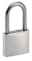 Chrome plated padlock stainless steel long handle