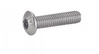 Vis &agrave; t&ecirc;te cylindrique bomb&eacute;e plate six lobes Inox A2 - Similaire ISO 7380-1