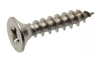 Pozidriv cross recessed countersunk head chipboard screw - stainless steel a2 inox a2