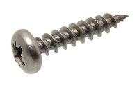 Cross recessed pan head chipboard screw - stainless steel a2 inox a2