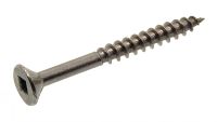 Square recessed countersunk head chipboard screw - partial thread - stainless steel a2 inox a2