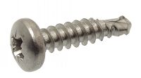 Self drilling screw pozidriv cross recess pan head - stainless steel a2 - din 7504 m inox a2 - din 7504 m