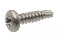 Self drilling screw pan head pozidriv recess - stainless steel aisi 410 - din 7504 m aisi 410 - din 7504 m