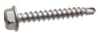 Hexagon head with flange self-drilling screw point 1- steel and stainless steel a2 inox a2