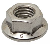 Ecrou hexagonal à embase lisse inox a2 - din 6923 - iso 4161