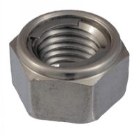 Prevailing torque type - hexagon nut with metal insert - stainless steel a2 inox a2
