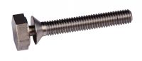 Countersunk head security screw with self-breaking lock nut - stainless steel a2 inox a2