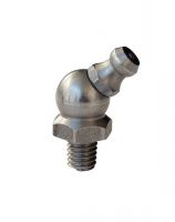 Hydraulic grease nipple: 45° - stainless steel