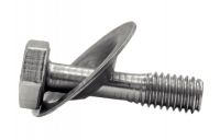 Hexagon head captive screw with washer - stainless steel (Photo #2)