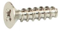 Phillips cross recessed countersunk head screw for thermoplastics - stainless steel