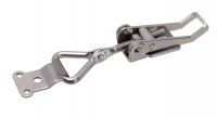 Adjustable catch with strike (option : padlock) - stainless steel 304 inox 304
