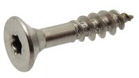 Six lobes countersunk head chipboard screw partial thread - stainless steel a4 inox a4