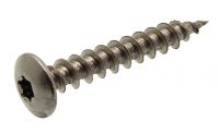 Six lobe wood screw for strap hinges - stainless steel a4 inox a4