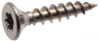 Six lobes countersunk head chipboard screw full thread - stainless steel a4 inox a4