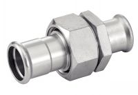 UNION CONNECTOR FEMALE / FEMALE TO PRESS - M TYPE PROFIL M Inox 316L - EPDM (Model : 41149)