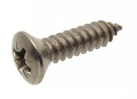 Cross recessed raised countersunk head tapping screw - stainless steel a4 - din 7983 - iso 7051 inox a4 - din 7983 - iso 7051