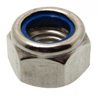 Prevailing torque type hexagon nut with plastic insert - stainless steel a4 - din 985 inox a4 - din 985