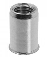 Knurled rivet nut - stainless steel a4 inox a4