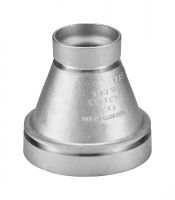 Réduction concentrique ISO rainurée en CF8 pour DN50