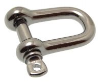 Forged straight shackle - stainless steel a4