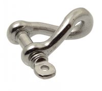 Forged twist shackle - stainless steel a4