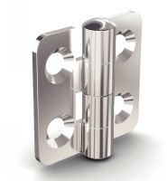 Polished hinge for marine application - stainless steel a4 inox 316