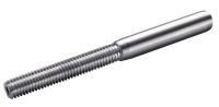 Small thread terminal - left threaded - stainless steel a4 inox a4