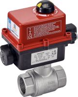 Vanne 2 pi&egrave;ces F/F avec actionneur &eacute;lectrique IP68