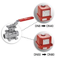 Vanne 3 pièces BW avec actionneur électrique IP65