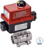 Vanne 3 pi&egrave;ces SW avec actionneur &eacute;lectrique IP68