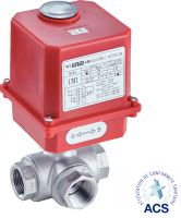 Vanne 3 voies F/F/F - actionneur &eacute;lectrique IP65