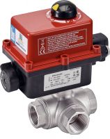 Vanne 3 voies F/F/F - actionneur &eacute;lectrique IP68