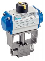Vanne HP 2 voies F/F - vérin pneumatique alu