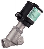 PNEUMATIC GLOBE VALVE BSP THREADED, NC, ABOVE SEAT ARRIVAL - STAINLESS STEEL 316 Inox 316 (Model : 50870)