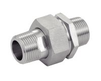 RACCORDS UNION À PORTÉE CONIQUE MÂLE / MÂLE GAZ CONIQUE (OU NPT / NPT) Inox 316L Gaz - NPT (Modèle : 5114)