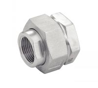 RACCORDS UNION À JOINT PLAT FEMELLE / FEMELLE GAZ CYLINDRIQUE (OU NPT / NPT) Inox 316L Gaz - NPT (Modèle : 5126)