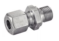UNION SIMPLE MÂLE FILETAGE GAZ CYLINDRIQUE SANS JOINT (FORME B) Inox 316 Ti DIN 2353 (Modelo : 5415)