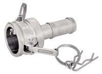 COUPLER WITH HOSE SHANK - NBR GASKET - STAINLESS STEEL 316 - ALUMINIUM JOINT NBR Inox 316 - Aluminium (Model : 5512)