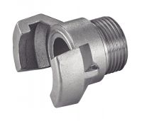 HALF COUPLING WITHOUT LOCKING RING - MALE BSPP THREADED - STAINLESS STEEL 316 - ALUMINIUM Inox 316 - Aluminium (Model : 5535)