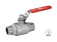 Vanne 2 pièces mâle / mâle Gaz
