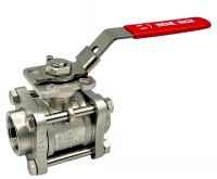 Vanne 5 pi&egrave;ces femelle / femelle GAZ avec platine ISO